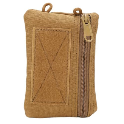 Water proof Waist Pack with Adjustable Strap – Lightweight Nylon Outdoor Waist Pouch for Camping, Hiking, Running & Cycling(Khaki) - color: Khaki
