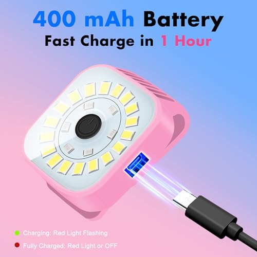 redaica 2 Pack Pink Running Lights for Runners, Rechargeable, 4 Modes - color: Pink