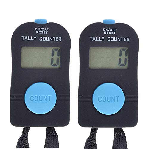 TOPTIE 2 PCS Electronic Counters, Digital Tally Counter with Lanyard - color: Count Up