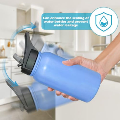 14 Pcs Water Bottle Gasket Replacement for Thermoflask 24oz/32oz/40oz/64oz, Leak-Proof Silicone Seal O Ring forWater Bottle Straw Lid, Chug Lid, Chug Spout