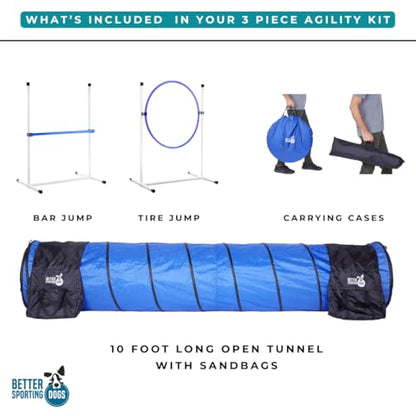 Better Sporting Dogs 3 Piece Dog Agility Equipment Set