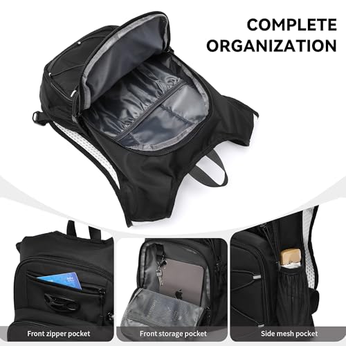 Wotony Lightweight Hydration Backpack with 2LOR 3LWater Bladder for Cycling Hiking Rave - Water Daypack for Men Women - color: Dark Gray