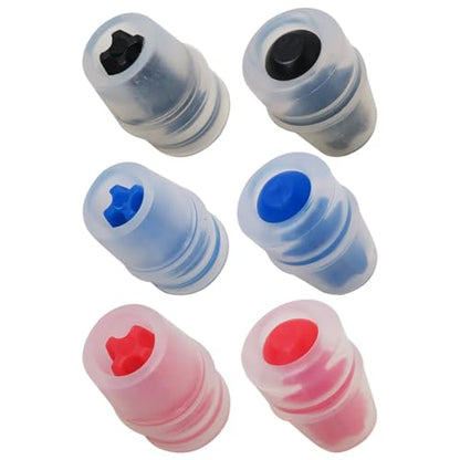 Professional 6Pcs Hydration Pack Bite Valve Sheath Safe Nozzle Mouthpiece Replacement Bite Valve Sheath for Water Bladder Reservoirs Hydration Fit Reservoirs of Varying Capacities, Color
