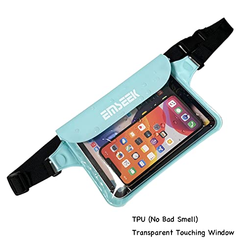 Waterproof Waist Pouch Dry Belt Bag Fanny Pack For Swim Surf Snorkel - color: Light Green