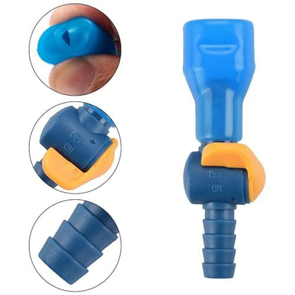 MiOYOOW Replacement Bite Valves, 6PCS Switch Bite Valve Tube Nozzle Reliable Cycling Hydration Nozzle for Most Hydration Bags - color: Straight Style