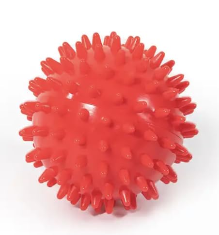Massage Balls for Feet, Back, Hands, Muscles- Firm Medium, and Soft Spiked Massagers for Plantar Fascitis, Exercise, Neuro-Balance, Physical Therapy, 9cm/7.5cm/6.5cm