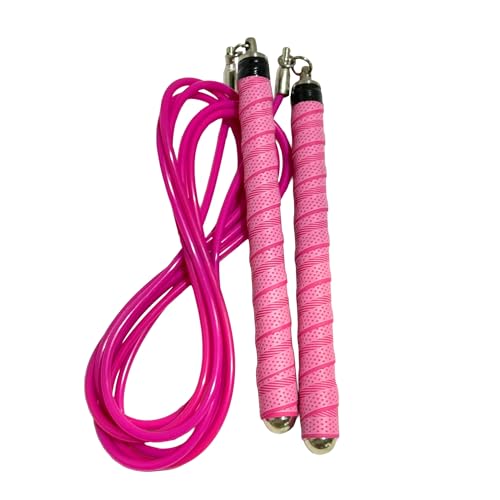 Buddy Lee Ninja Warrior Jump Rope – Adjustable Speed Rope for Fitness, HIIT, CrossFit & Boxing – Tangle-Free with Precision Ball Bearings – Durable, Lightweight & Ergonomic Handles (Pink)