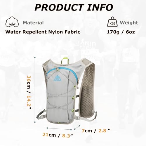 YAPJEB Lightweight Hydration Pack Backpack Vest, Optional 1.5L 2L BPA Free Water Bladder - Leakproof Breathable for Men Women Running Hiking Cycling Marathon - color: 02 Dark Blue(with 1.5L Water Bladder)
