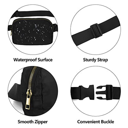 VOROLO Fanny Pack For Women And Men Crossbody Bag Belt Bag Leopard Yellow - color: Leopard Yellow