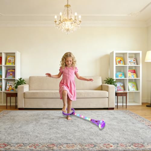 Skip Ball for Kids,Ankle Jumping Toy with LED Lights and Digital Counter - color: Purple