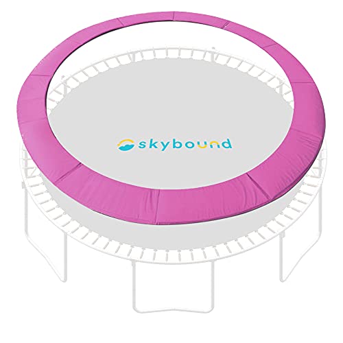SkyBound Universal Replacement Trampoline Safety Pad - Fits 12ft 14ft 15ft Frames - No Holes for Poles - Variety of Colors - color: Pink, size: 12 ft