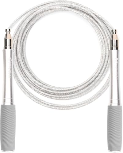 Jump Rope for Men & Women - Ultra-Fast, High Speed Jump Rope - Self-Locking Screw-Free Design with Aluminum Handles and Silicone Textured Grips - Precision Engineered for Maximum Performance - Skipping Rope for Workout Fitness, Cross Training & Home Exerc