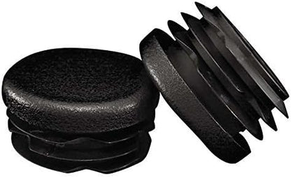 Prescott Plastics 1 1/4” (31.75 mm) Outer Perimeter Flexible Plastic Hole Plugs, Square Black Metal Tubing End Caps, Strong Furniture Leg Inserts, Impact & Weather Resistant, Made in the USA - 4 Pack - color: 4 Pack, size: 1.25"