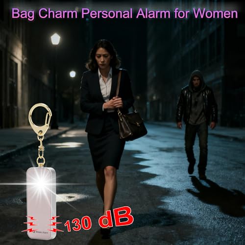 Ultrathin Personal Alarm Rainproof Replaceable Battery Strobe Light - color: Black