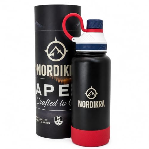 Insulated Stainless Steel Water Bottle, Leakproof, 32oz, Patriotic - color: PATRIOTIC