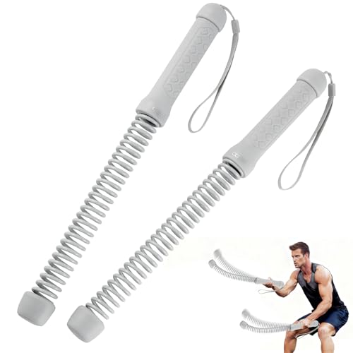 Portable Heavy Duty Cordless Battle Ropes for Home Gym - color: Sleek Gray