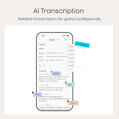 Plaud NotePin Wearable AI Voice Recorder, Cosmic Gray, Non-S Version - color: Gray