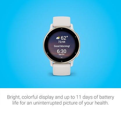Garmin vívoactive® 5, Health & Fitness GPS Smartwatch, 42mm, Ivory - color: Ivory