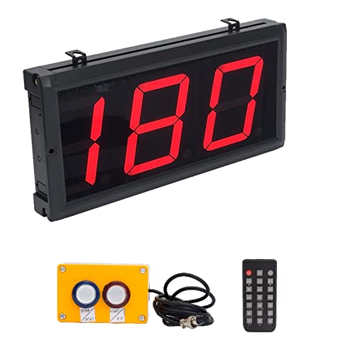 Digital Lap Counter 4 Inch Up Down with Switch Box Remote Red Track Shop School Factory Sports Production Line