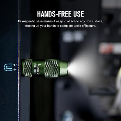 OLIGHT IMINI 2 Rechargeable EDC Keychain Mini Flashlight OD Green - color: OD Green