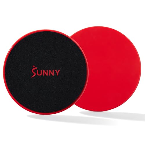 Sunny Health & Fitness Dual Sided Core Sliders Exercise Discs - 2 Pcs