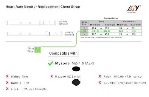 Heart Rate Monitor Chest Strap Adjustable Replacement M-XXL Strap