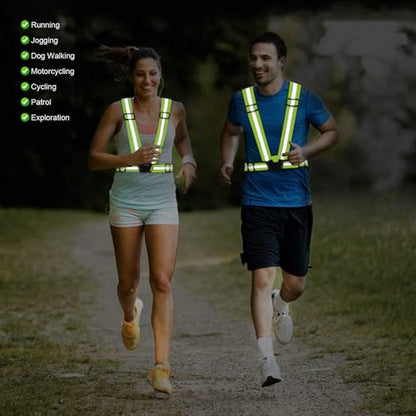Reflective Vest Running Gear, 2-10Pack High Visible Safety VES - color: Green+Pink