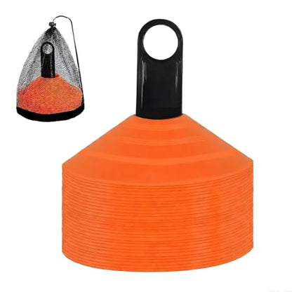 ANSLYQA 50 Pcs Soccer Cones Disc Cones - color: Orange