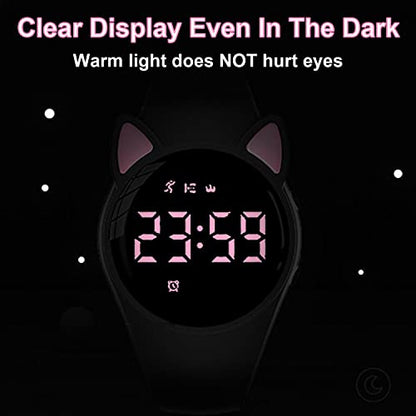 Fitness Tracker Pedometer Watch, No App No Phone Required, USB Charge 1 Hour for 20 Days Use, IP68 Waterproof Digital Watch with Alarm Clock Timer Distance Step Tracker for Kid Teen Boys Girls - color: Black