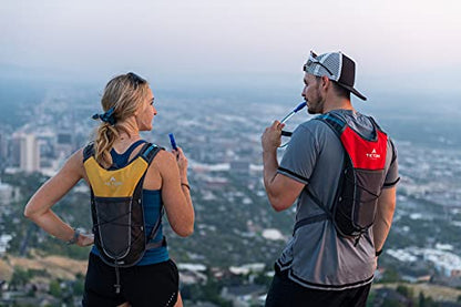 Teton Oasis/Trailrunner Hydration Backpack – Lightweight Water Pack with 2L/3L Bladder for Hiking, Running, Cycling, Biking 18L/22L Sizes – Sewn-in Rain Cover – Fits Men and Women - color: Honeycomb, size: 2 Liters