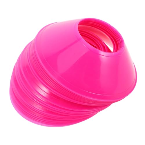 Toyvian Soccer Training Cones 20 Pack Football Training Cones for Soccer Drills Cones for Basketball Skating Agility Markers Stackable Indoor Outdoor Field Marking Discs