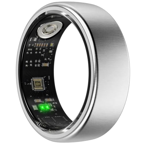 Smart Ring for Women & Men, Fitness and Health Tracker Ring(Silver 13) - color: Silver, size: 13