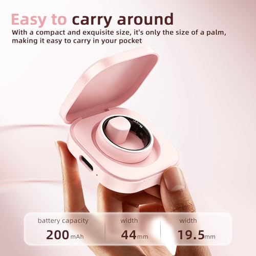 Ceramic Smart Ring for Women,Fitness Tracker with Sleep Monitor - size: 6