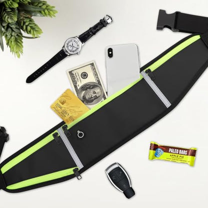 UltraSlim Fanny Packs for Women Men Slim Running Belt Waist Pack Runners Bag Waterproof Money Belt (1186, Purple) - color: Purple, style: 1186