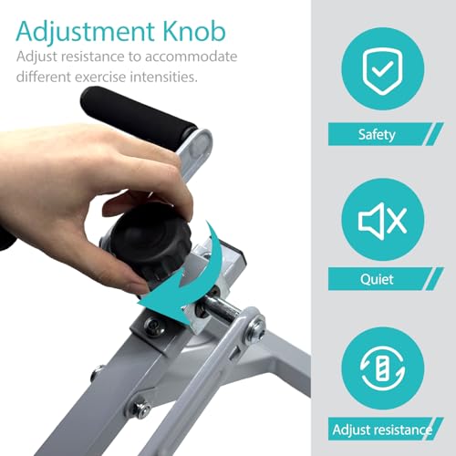 Arm Bike for Physical Therapy, with A 4-Seat Suction Cup Design for More Stable Fixation, Easy Installation, and Adjustable Resistance, Smultifunction Rehabilitation Exerciser for Arm and Shoulder.