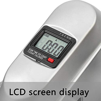 Portable Under Desk Exercise Pedal Bike for Legs and Arms, Durable Leg and Arm Recovery Medical Exerciser with LCD Display (Silver) - color: Silver