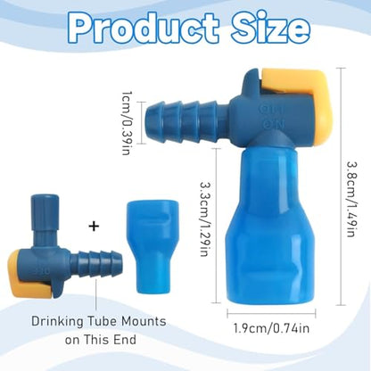 AXEN Bite Valve ON-Off Switch Tube Nozzle Replacement for Hydration Water Bladder - style: 90° Pack of 2