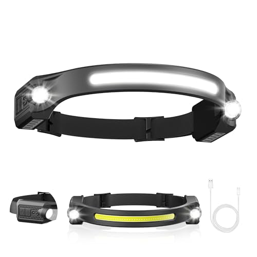 AlpsWolf LED Headlamp Rechargeable 1 Pack, Motion Sensor Head Light - size: 1 pack