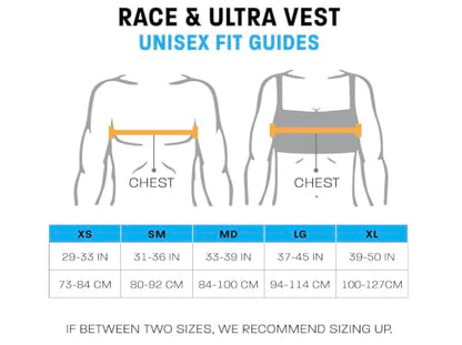 Ultimate Direction Adventure Vest | 17 Liter Capacity Hydration Pack for Running, Hiking & Fastpacking - Includes 2 Soft Flasks - color: White, size: Small