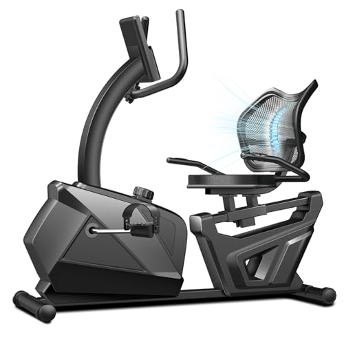 Recumbent Exercise Bike for Home, Magnetic Stationary Bikes for Seniors