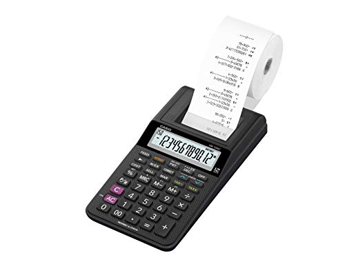 Casio HR-10RC Mini Desktop Printing Calculator, Black