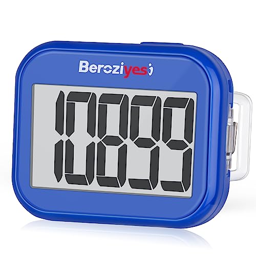 3D Pedometer for Walking, Simple Step Counter for Walking - color: blue
