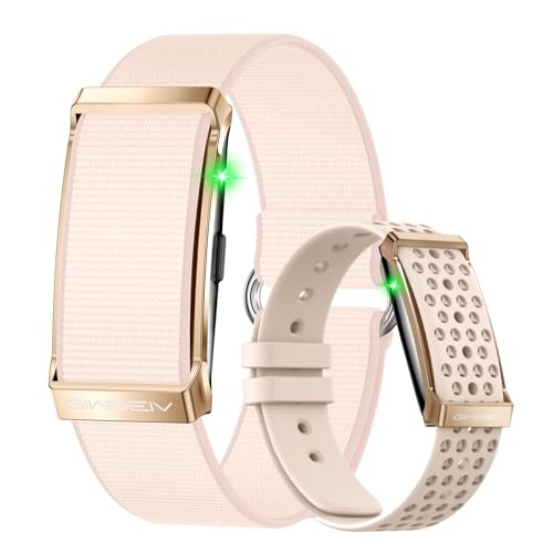 Smart Bracelet, Health Activity Fitness Trackers with Heart Rate Sleep Monitor, 24/7 Blood Oxygen/Calorie/Stress/Step Tracker, Health Fitness Bands, 170+ Sports Modes Smart band with 2 Bands (Pink)