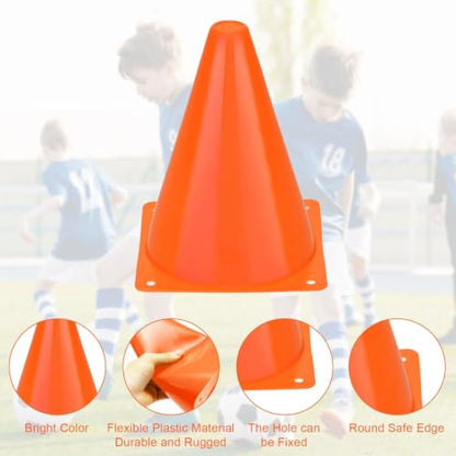 Soccer Disc Cones Football Training Agility Marker Cones 40Pcs