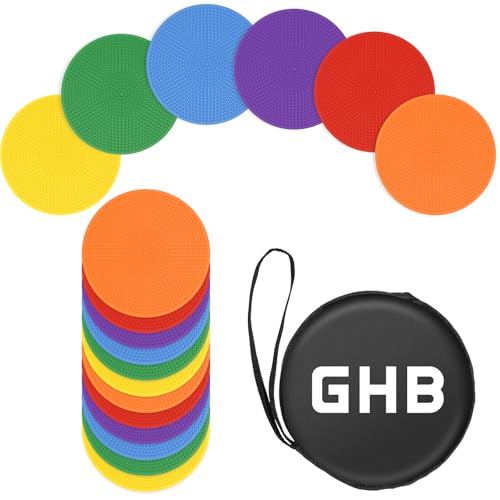 GHB 4" or 9" Poly Spot Markers Agility Dot 12 Pack - size: 4 Inch 12Pcs