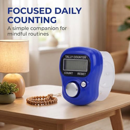 5 Digit LED Digital Row Counter, Display Counter Clicker,Handheld Number Click Counter,Finger Tally Counter,Electronic Finger Counter Hand Tally Counter with Ring for Golf,Track and Field Lap Counters