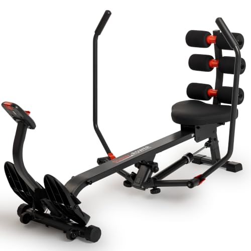 Sunny Health & Fitness Smart Full Motion Rower - color: Black