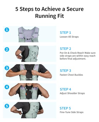 ECOHUB Lightweight Hydration Vest Water Backpack with 2L Water Bladder