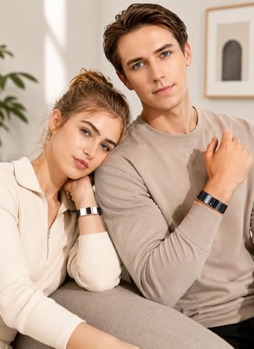 Efolen Smart Bracelet for Women Men, Activity Fitness Tracker, Smart Wristband with Heart Rate/Blood Oxygen/Sleep Monitor/Pedometer, IPX8 Waterproof Slim Smart Watch for Android iPhone, 2 Bands, Black - color: Black