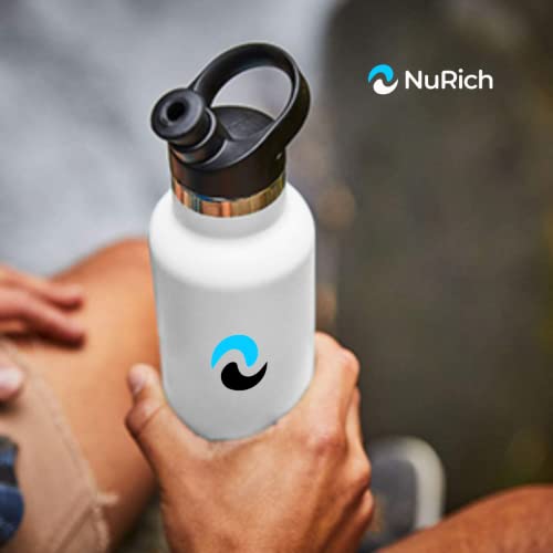 NuRich Hydro Standard Mouth Insulated Replacement Cap Accessories Compatible with Hydroflask, Klean Kanteen, Simple Modern, and Many More Top Water Bottle Brands Size 12 18 21 24 Oz